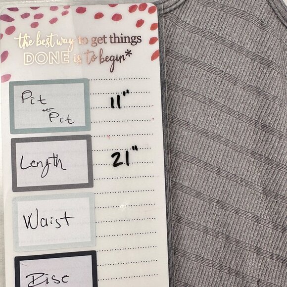 Intimately Free People Ribbed Tank Top Gray XS/S—Stretchy Seamless Square Neck - Picture 7 of 8